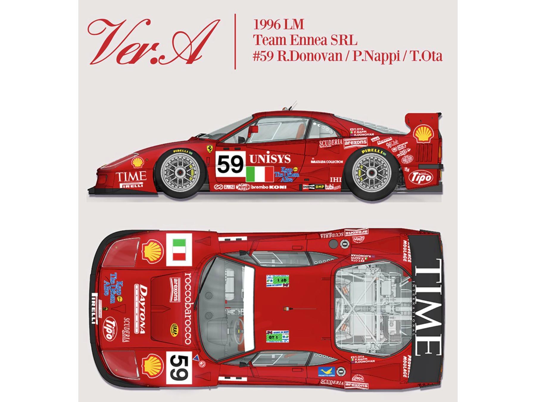 hiroページ Model Factory Hiro K863: Car scale model kit 1/12 scale - Ferrari